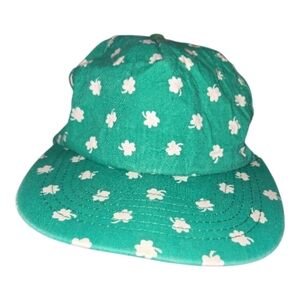 Vintage Green Shamrock Snapback